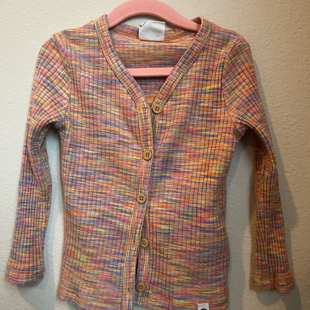 Multicolor Button-Up Long Sleeve